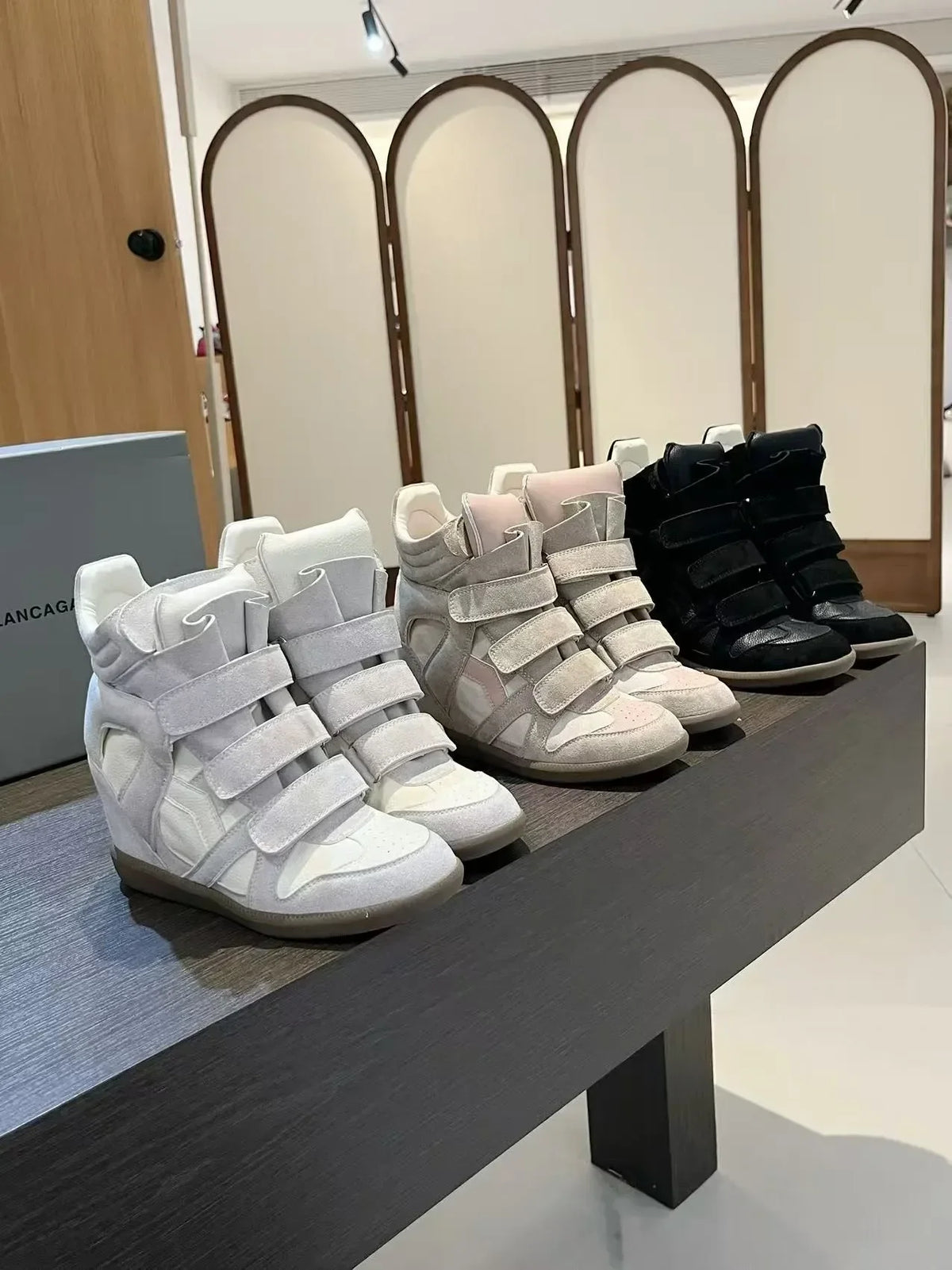 Women's Genuine Leather Ankle Boots with Hidden Heel