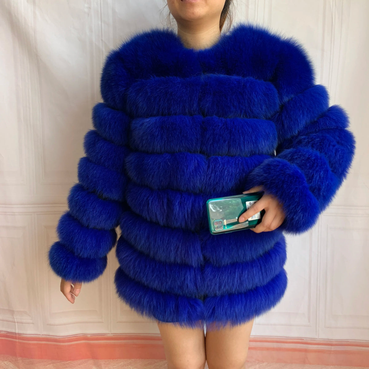 4in1 Real Fox Fur Coat for Women