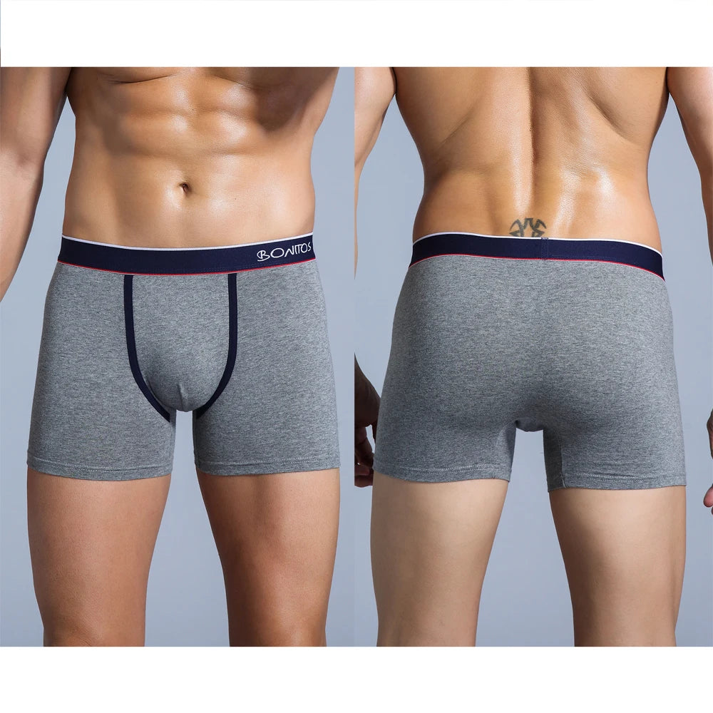 4pcs Cotton Boxer Shorts for Men Soft Underwear Set