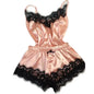 Summer Lace Polyester Pajama Set for Women