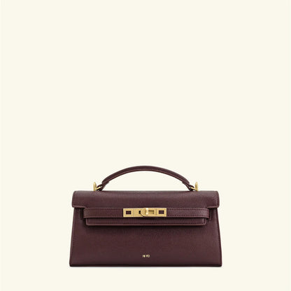 Crocodile Embossed Shoulder Bag in Pu Leather