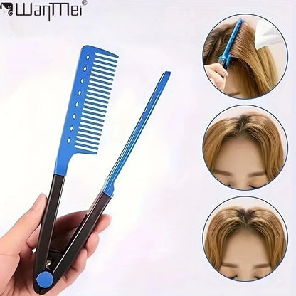 WANMEI Shaped Plastic Hair Detangling Comb
