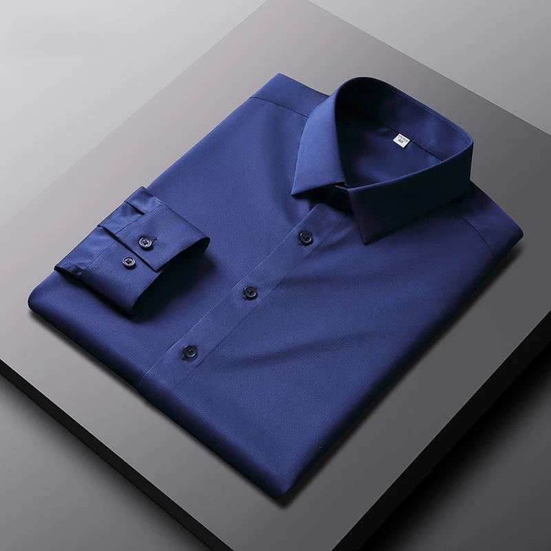 Men's Long Sleeved Solid Color Casual Shirt