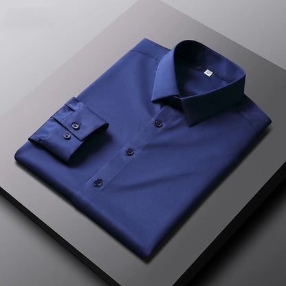 Men's Long Sleeved Solid Color Casual Shirt