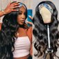 Body Wave Headband Wig Remy Human Hair Natural Black
