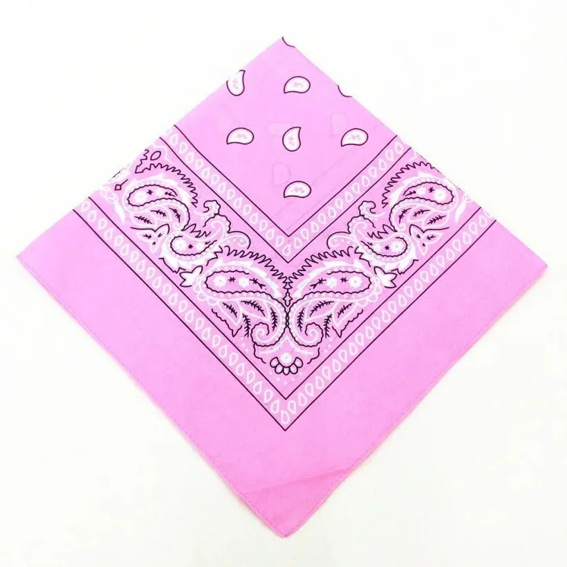 Unisex Polyester Paisley Bandana Hair Wrap