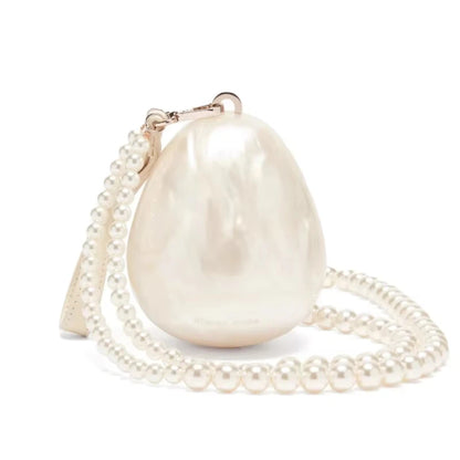 Mini Pearl Beaded Crossbody Handbag for Women