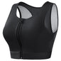 Plus Size Padded Front Closure Sports Bra for Women