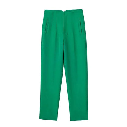 High Waist Pencil Pants for Women in Black and Pink