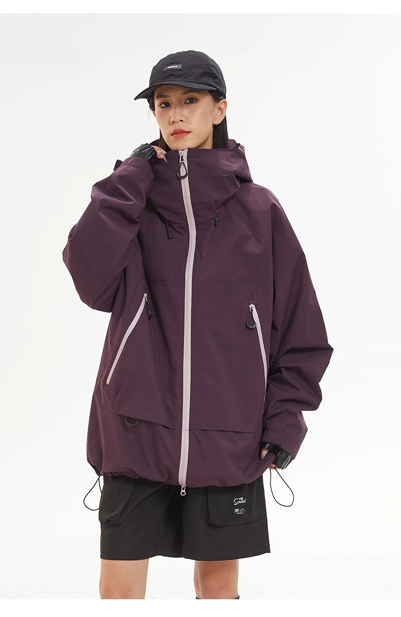 CHRLCK Waterproof Hiking Jacket Unisex Spring Autumn