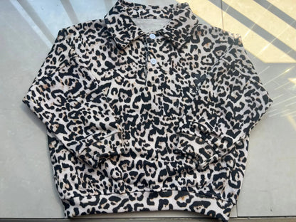 Kids Cute Print Cotton Sweatshirt and Skirt Set