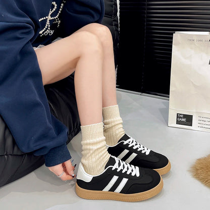 Women Lace-Up Casual Sneakers Breathable Tennis Shoes