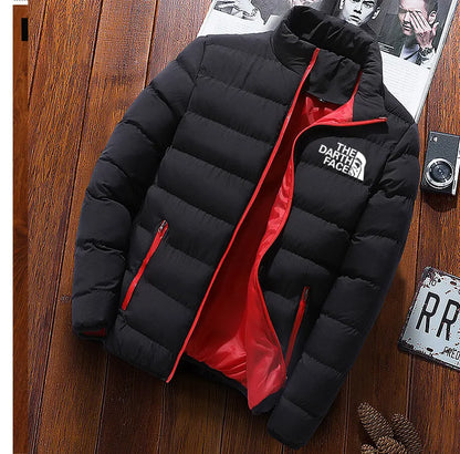 Men's Casual Printed Cotton Parka Jacket
