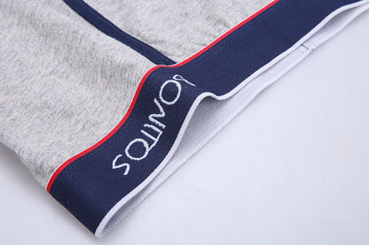4pcs Cotton Boxer Shorts for Men Soft Underwear Set
