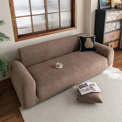 Adjustable Velvet Sofa Cover for L Shape Couch