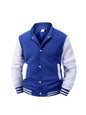 Men's Color Block Fleece-Lined Varsity Jacket