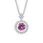 Moissanite Pendant Necklace for Women in Sterling Silver