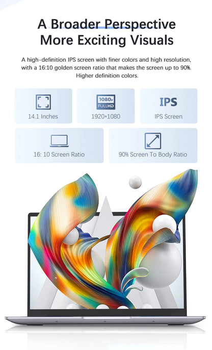 14.1 Inch Ultra Slim Laptop with Intel Atom A3950