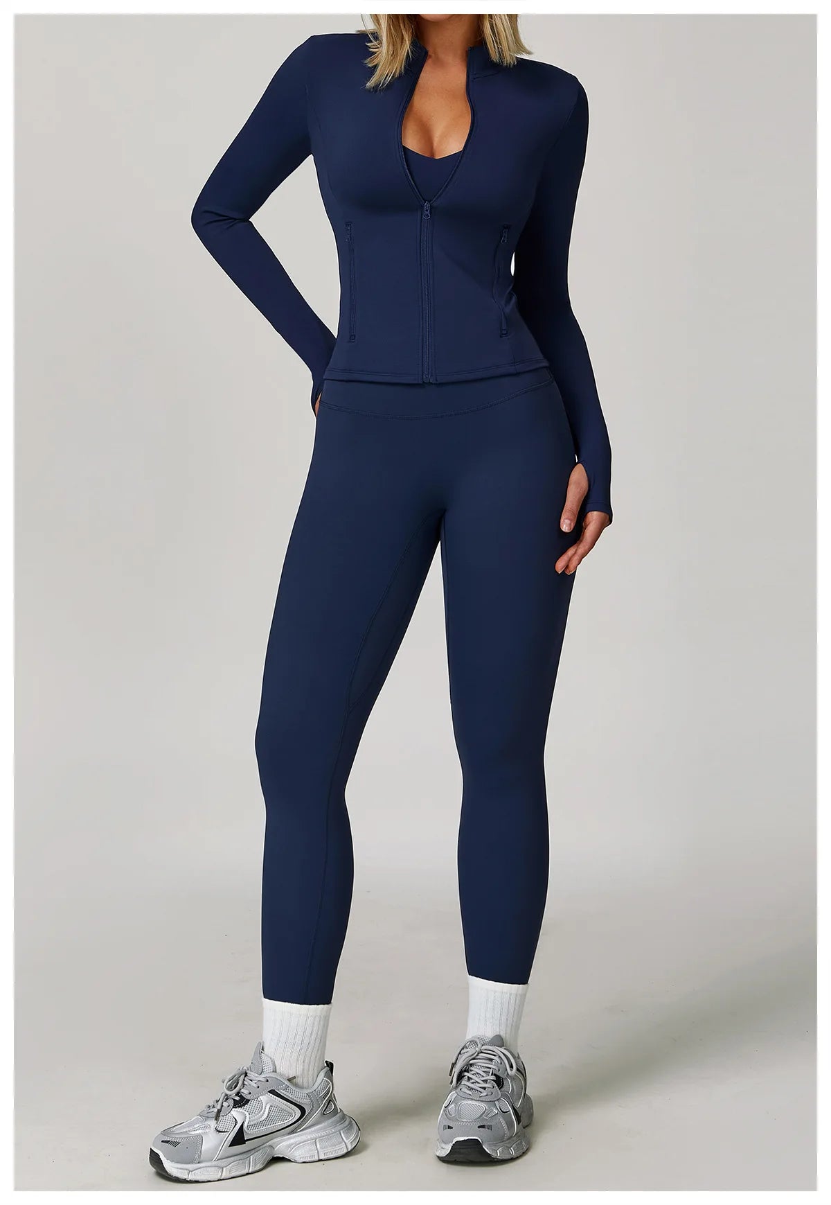Yoga Suit Sports Set for Women Long Sleeve Athletic Wear
