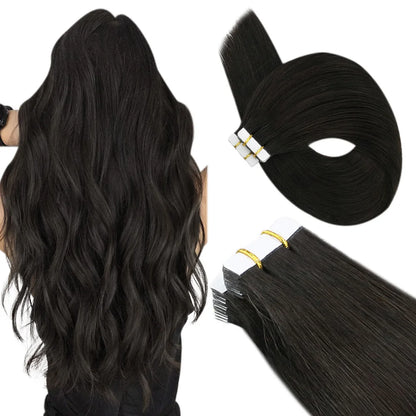Ugeat Tape In Hair Extensions Brazilian Remy Hair 20P/40P