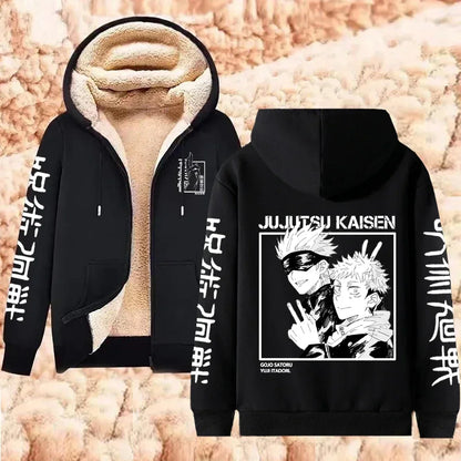 Jujutsu Kaisen Gojo Satoru Zipper Jacket Casual Hoodie