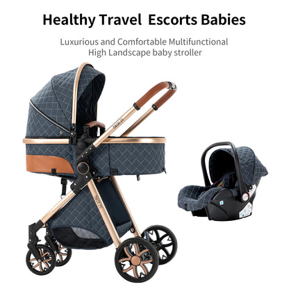 Lightweight 3 in 1 Baby Stroller Travel System