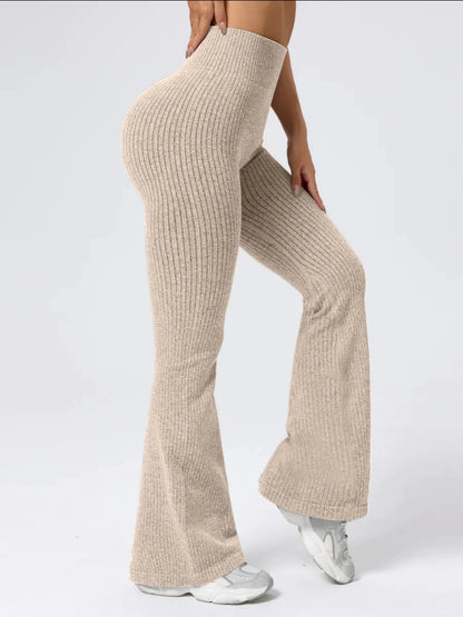 Women's High- Waist Bell Bottom Pants