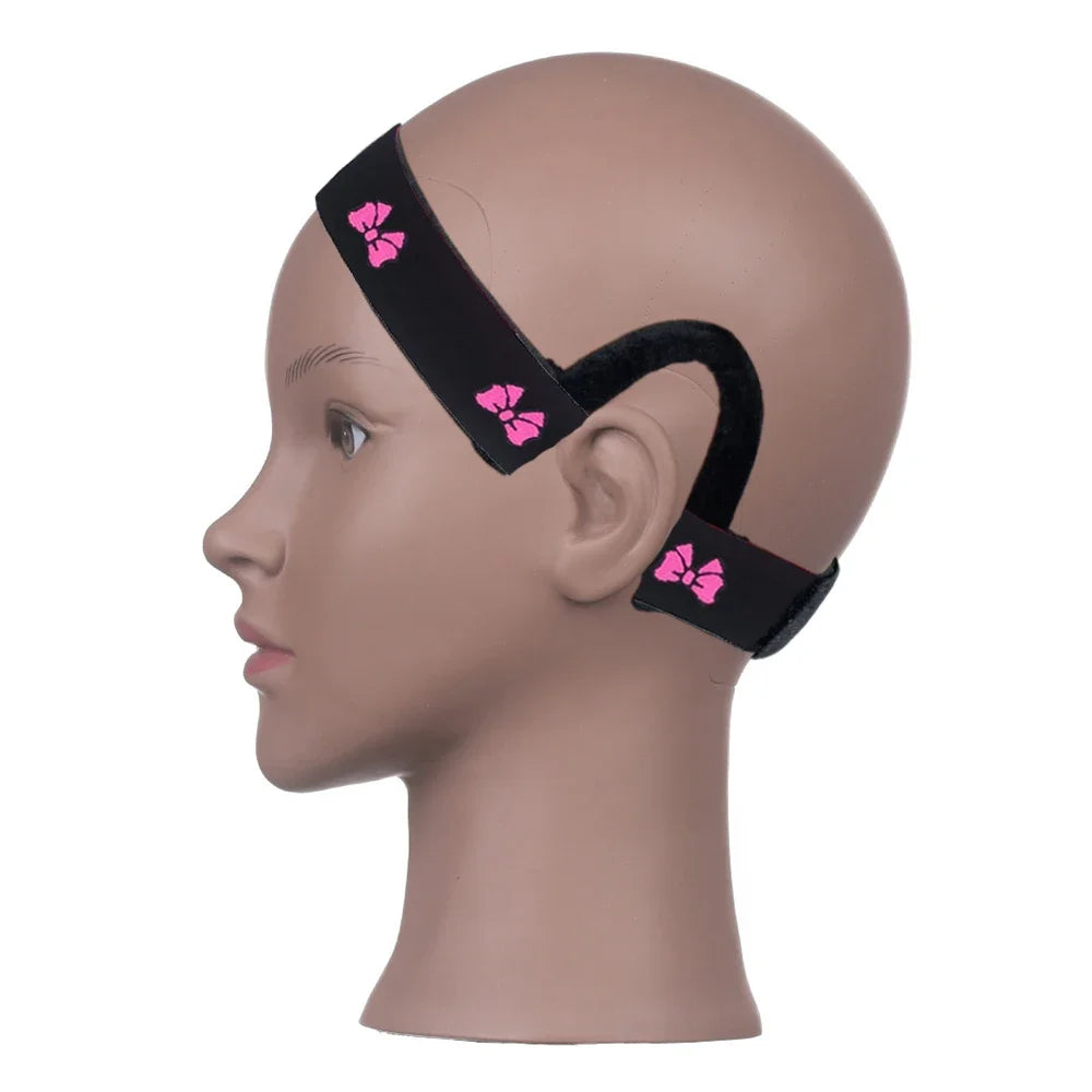 Lace Melt Wig Band with Ear Hanger Black Edge