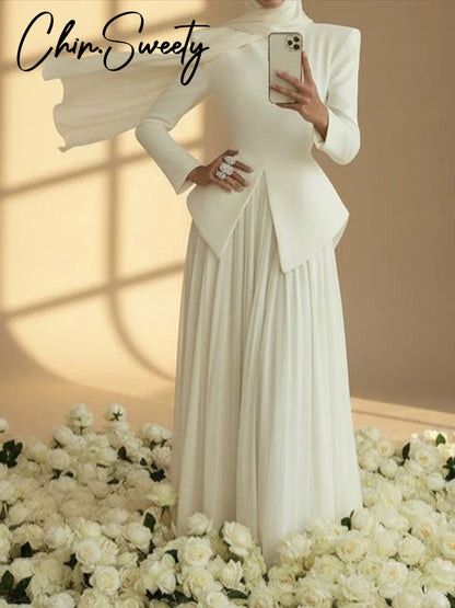 Elegant Women's Blazer Skirt Suit Set
