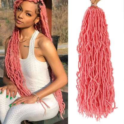 8Pcs 24 Inch Black Synthetic Dreadlock Extensions