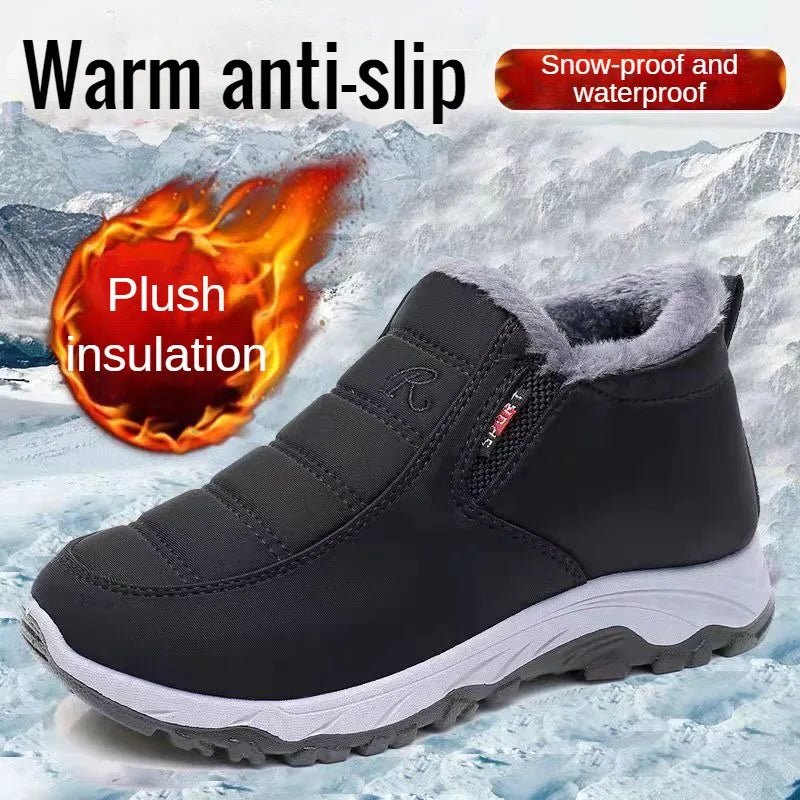 Men's Cotton Casual Ankle Boots for Winter