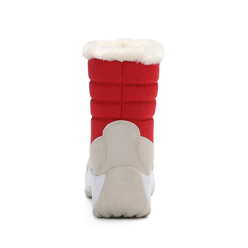 Women’s Waterproof Ankle Snow Boots with Fur Lining