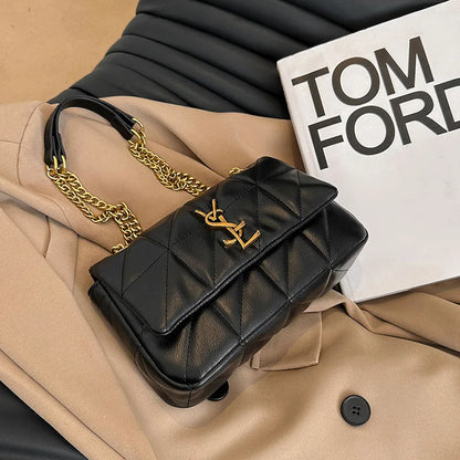 Genuine Leather Mini Square Bag for Women