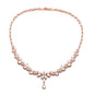 ZAKOL Brilliant Zirconia Leaf Jewelry Set for Women