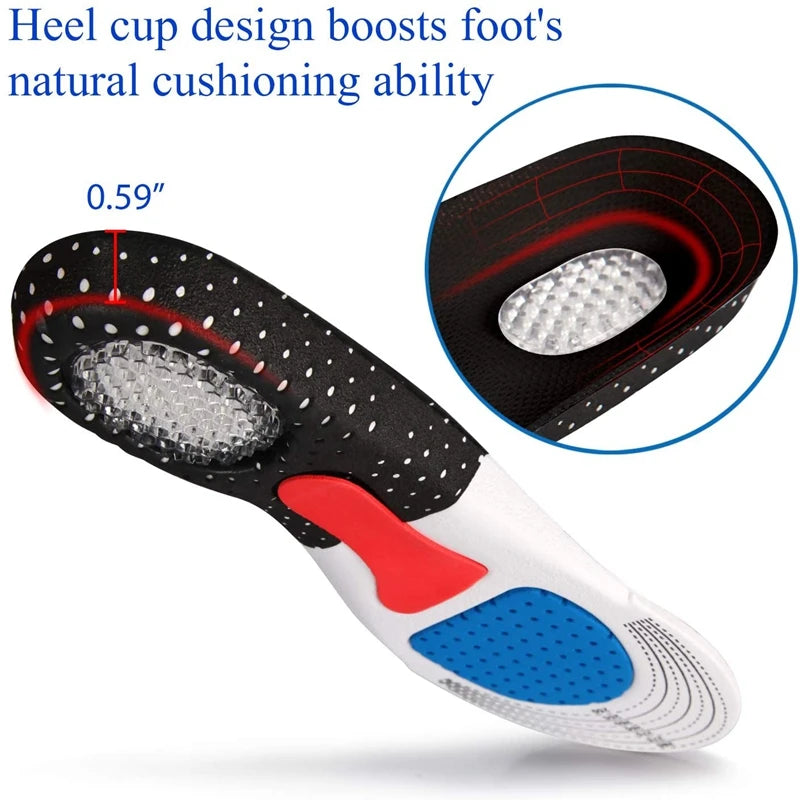 Memory Foam Sports Insoles with Arch Support