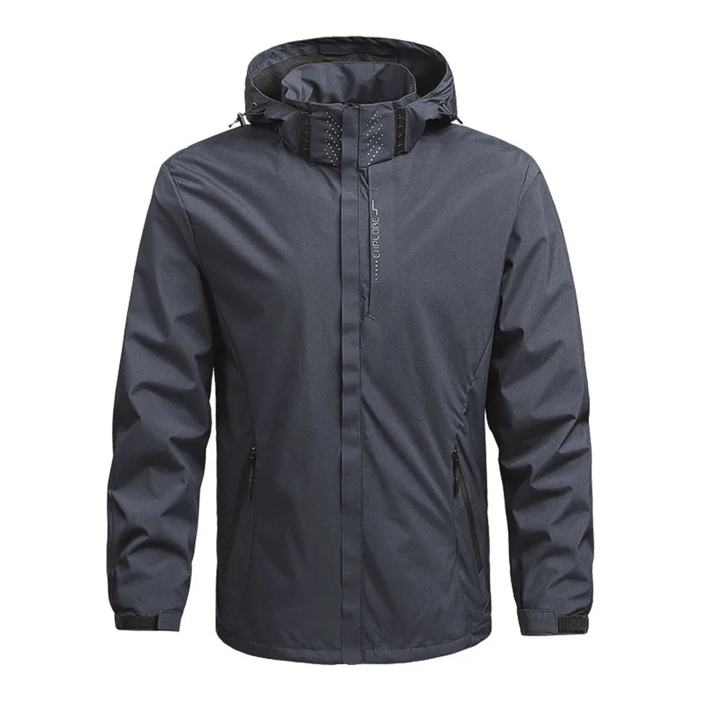 Men's Lightweight Waterproof Hooded Rain Jacket