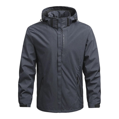 Men's Lightweight Waterproof Hooded Rain Jacket