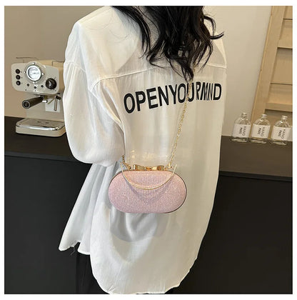 Luxury Sequined Hand-held Dinner Bag for Weddings