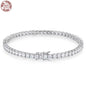 Moissanite Tennis Bracelet 925 Sterling Silver 18K Gold