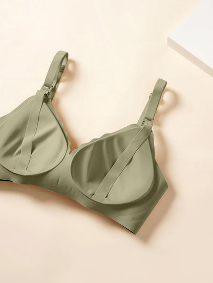 Front Open Nursing Bra Seamless Ultra Thin for Women