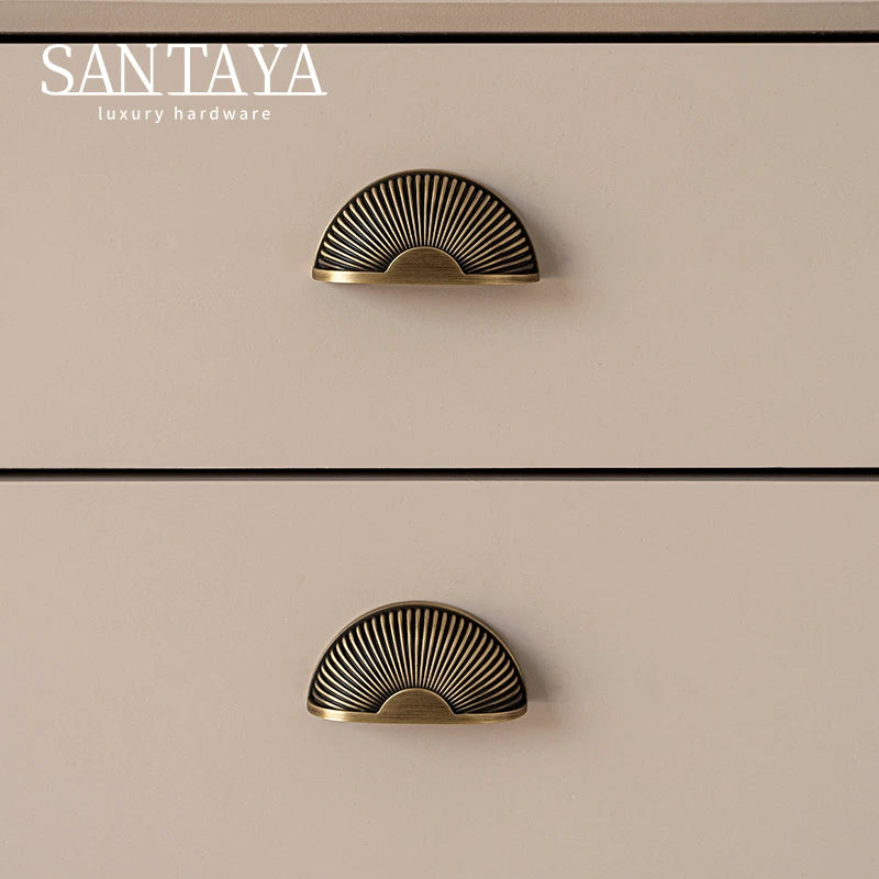Brushed Antique Brass Kitchen Cabinet Pull Handle