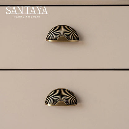 Brushed Antique Brass Kitchen Cabinet Pull Handle