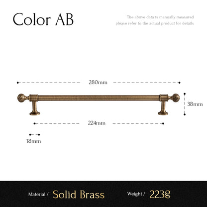 Brushed Antique Brass Kitchen Cabinet Pull Handle
