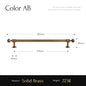 Brushed Antique Brass Kitchen Cabinet Pull Handle
