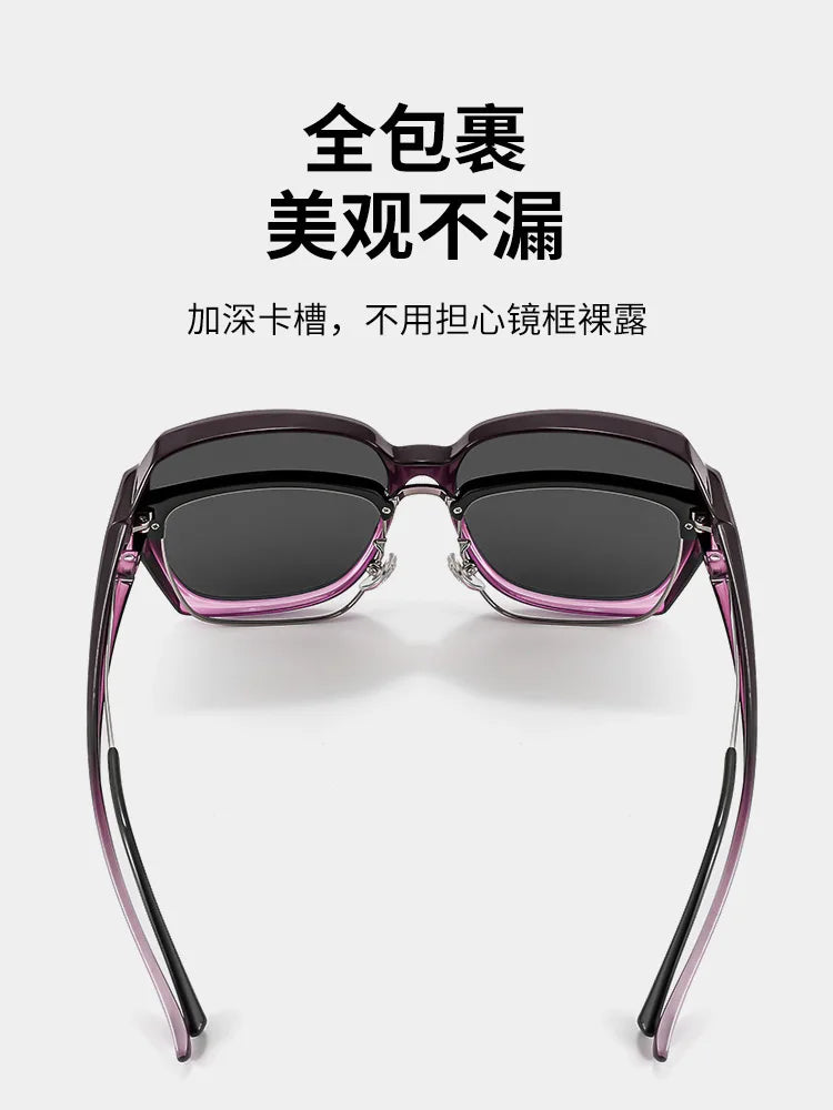 Round Polarized Sunglasses for Prescription Glasses