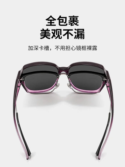 Round Polarized Sunglasses for Prescription Glasses