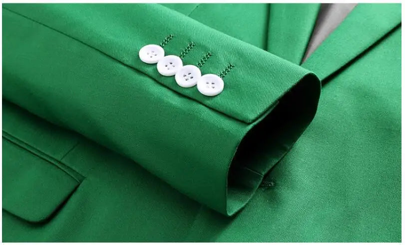 Men's Solid Color Formal Suit Jacket Slim Fit Blazer