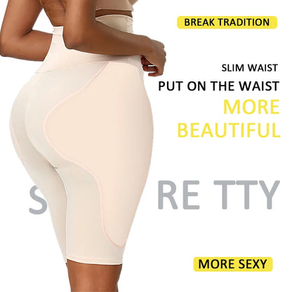 Women Seamless Butt Lifter Panties with Big Hip Pads
