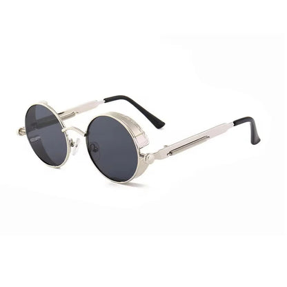 Metal Alloy Round Sunglasses for Men