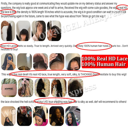 HD Lace Frontal Wig 250% Density Straight Human Hair